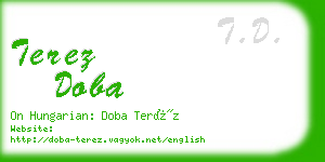 terez doba business card